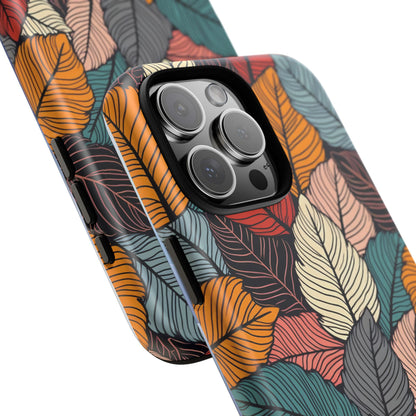 Colorful Abstract Leaves Pattern Design