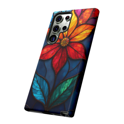 Radiant Blossom: Red and Orange Floral Elegance