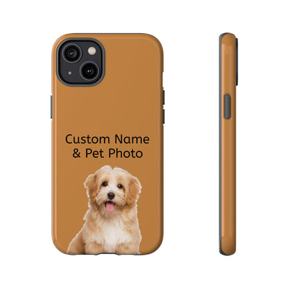 Personalized Custom Pet Phone Case – Add Your Name, Pet Photo or Any Text– Unique Gift for iPhone, Samsung  & Google Pixel – Protective & Stylish Cover"