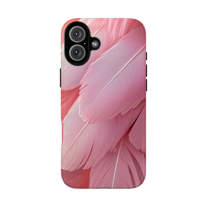 Blush Flamingo Feather Phone Case for iPhone, Samsung & Google Pixel