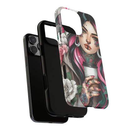 Tattooed Coffee Lover Art Mobile Case