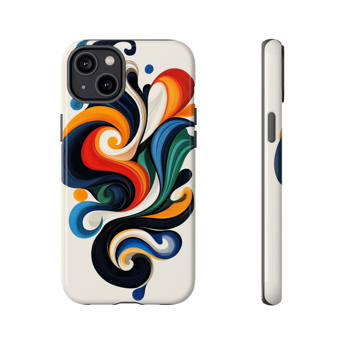 WhirlMuse – Elegant Swirl Abstract  Phone Case for iPhone, Samsung & Pixel