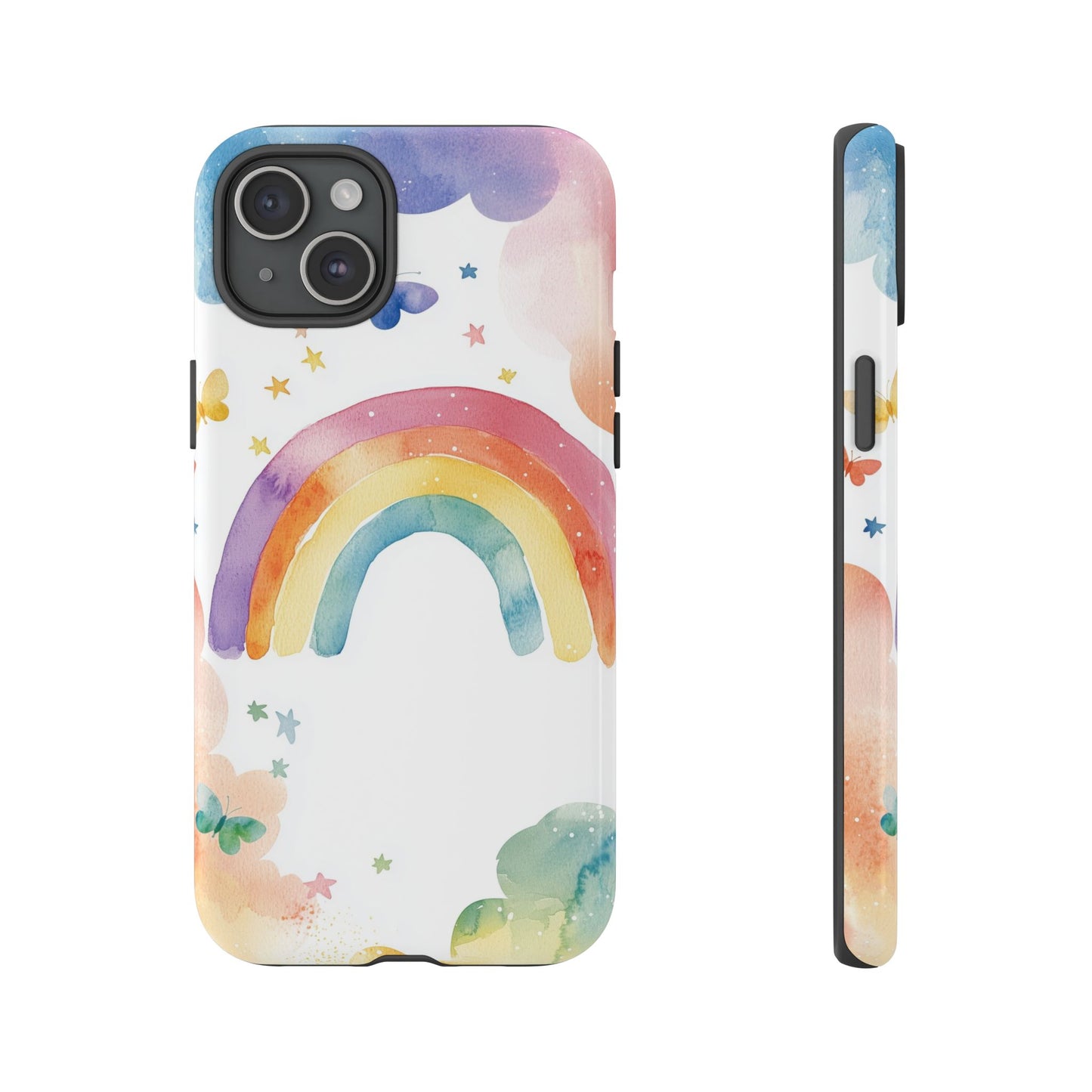Rainbow Whimsy Watercolor Phone Case for iPhone, google Pixel & Samsung