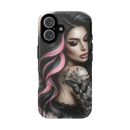 Butterfly Noir – Gothic Beauty & Inked Elegance Mobile Cover
