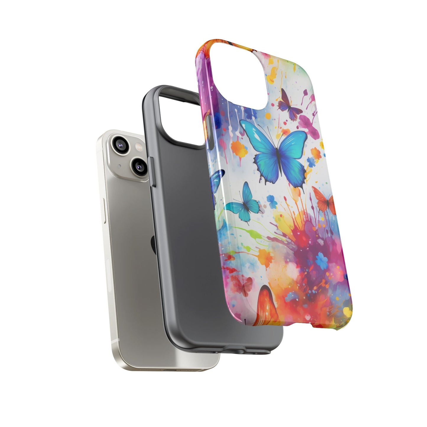 Vibrant Watercolor Butterfly Mobile Case