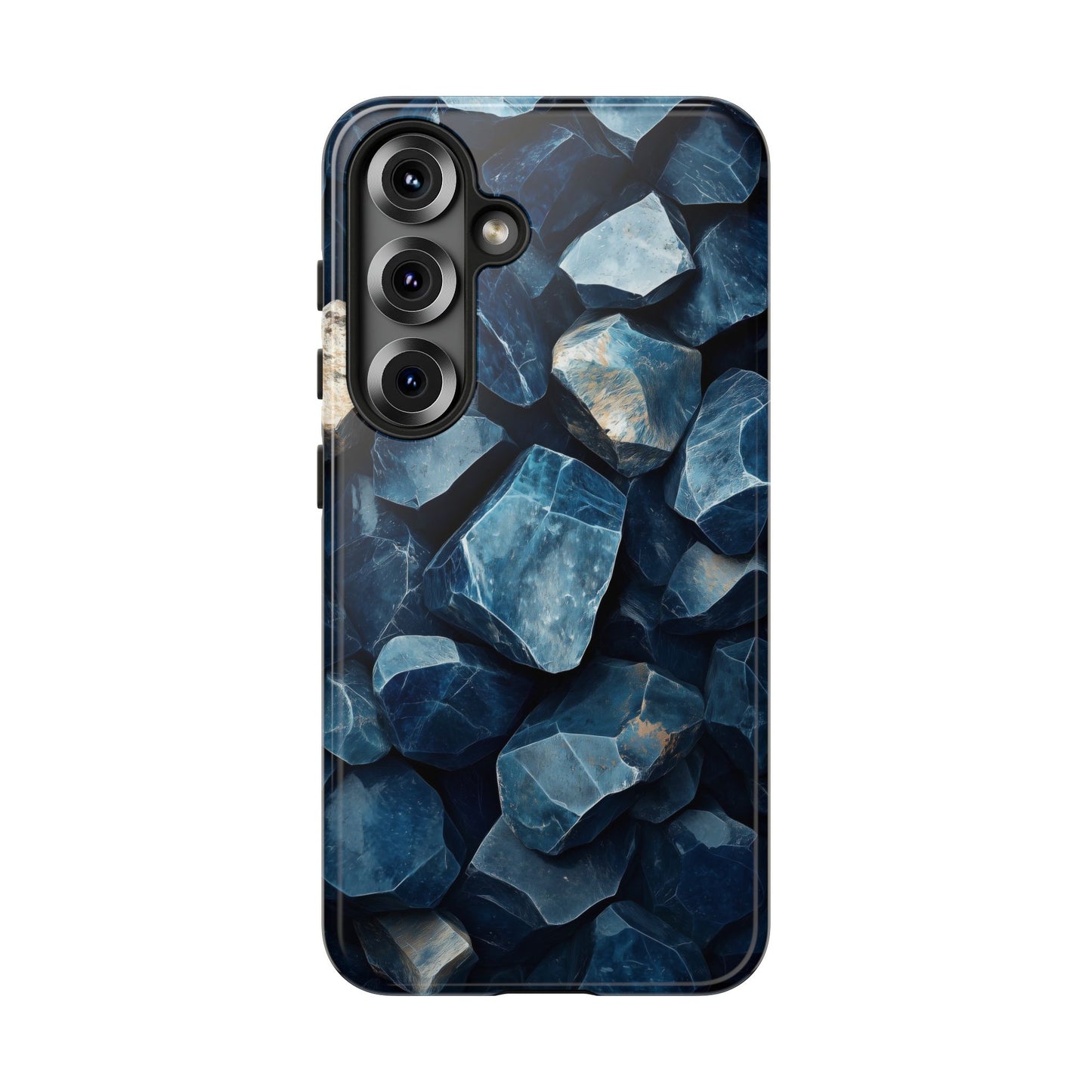 Mystic  Blue Crystals Print Phone Case for iPhone, Google Pixel, Samsung