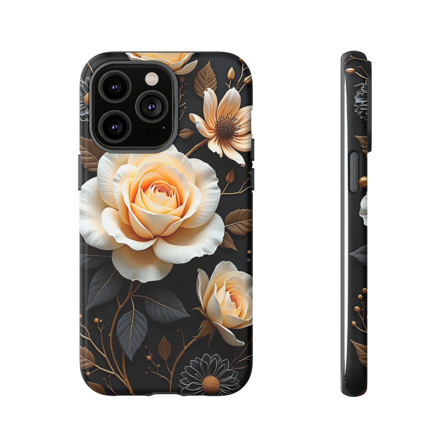 Elegant 3D Floral Design, Botanical Phone Case design for Iphone.