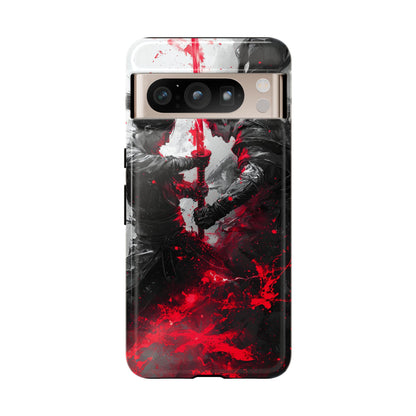 Duel of Fates | Red Energy Samurai Clash Phone Case for iPhone, Samsung & Pixel