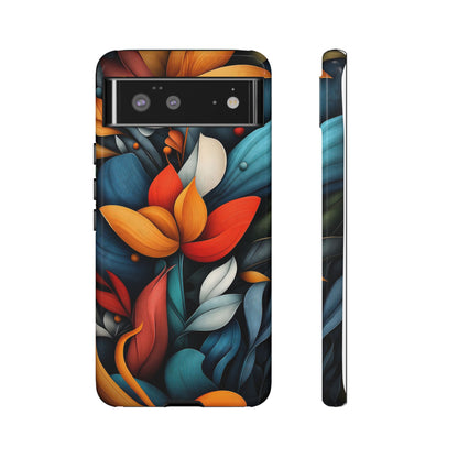 Velvet Bloom – Elegant Floral Art Phone Case for iPhone, Pixel & Samsung