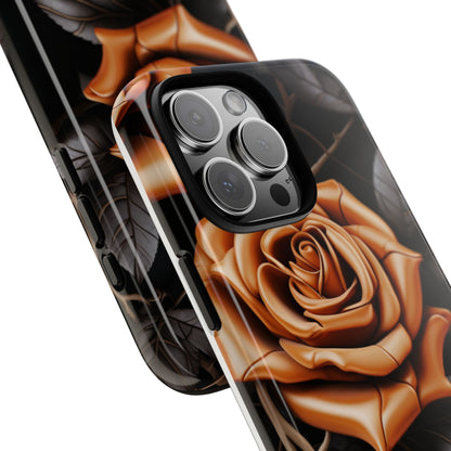 Midnight Gold Rose Mobile Case