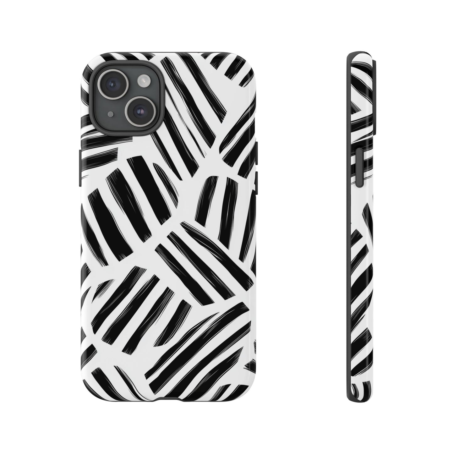 Sleek Noir Striped Phone Case for iPhone, google Pixel & Samsung