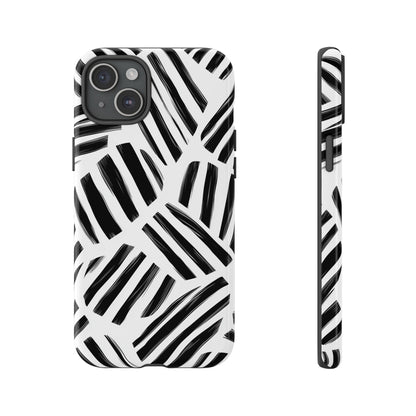 Sleek Noir Striped Phone Case for iPhone, google Pixel & Samsung