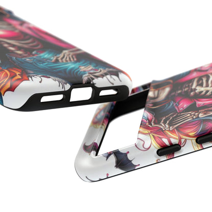Neon Bones – Retro Skeleton & Vibrant Punk Aesthetic Mobile Cover