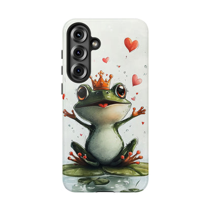 Happy Frog King Phone Case – Cute Anime Aesthetic for iPhone, Google Pixel & Samsung