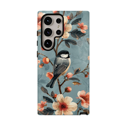Floral Bird Phone Case - Elegant Nature-Inspired Cover for iPhone, Samsung & Google Pixel