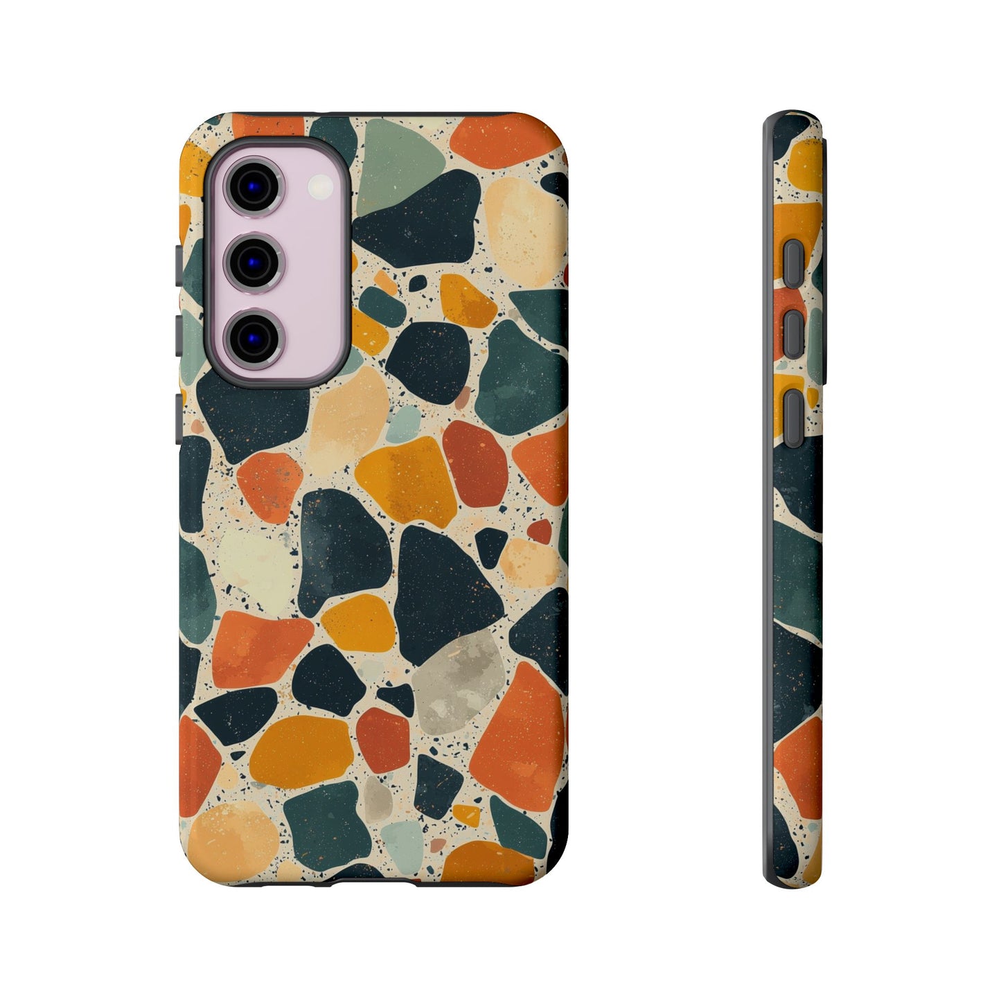 Terracotta & Teal Terrazzo Phone Case for iPhone, google Pixel & Samsung