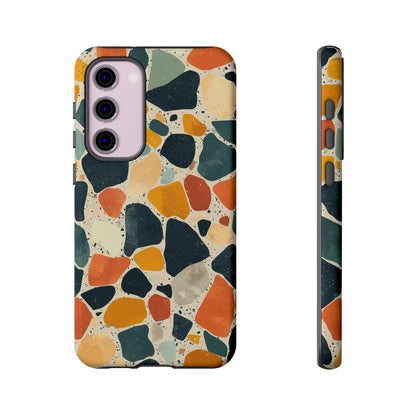 Terracotta & Teal Terrazzo Phone Case for iPhone, google Pixel & Samsung
