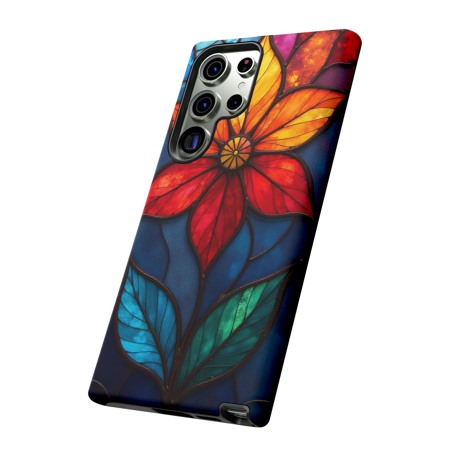 Radiant Blossom: Red and Orange Floral Elegance