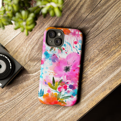 Vibrant Watercolor Floral Phone Case – Artistic & Colorful Design