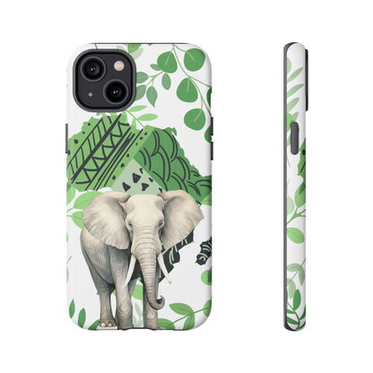 Tropical Elephant Mobile Cover – Nature-Inspired Boho Art