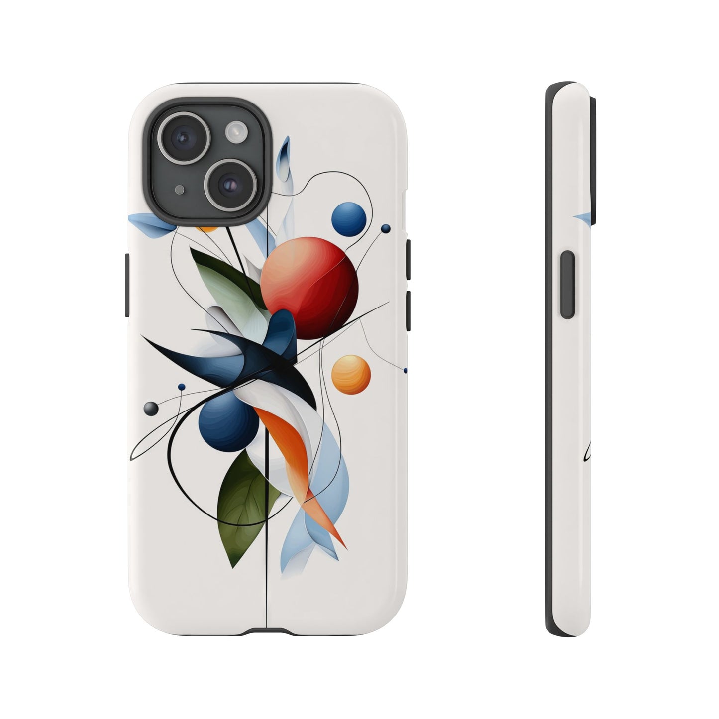 Orbit Bloom – Minimal Abstract Art Phone Case for iPhone, Samsung & Pixel