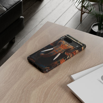 Elegant Artistic Elephant Mobile Cover – Intricate Paper-Cut Design