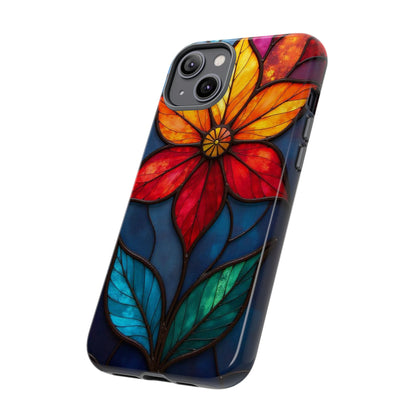 Radiant Blossom: Red and Orange Floral Elegance