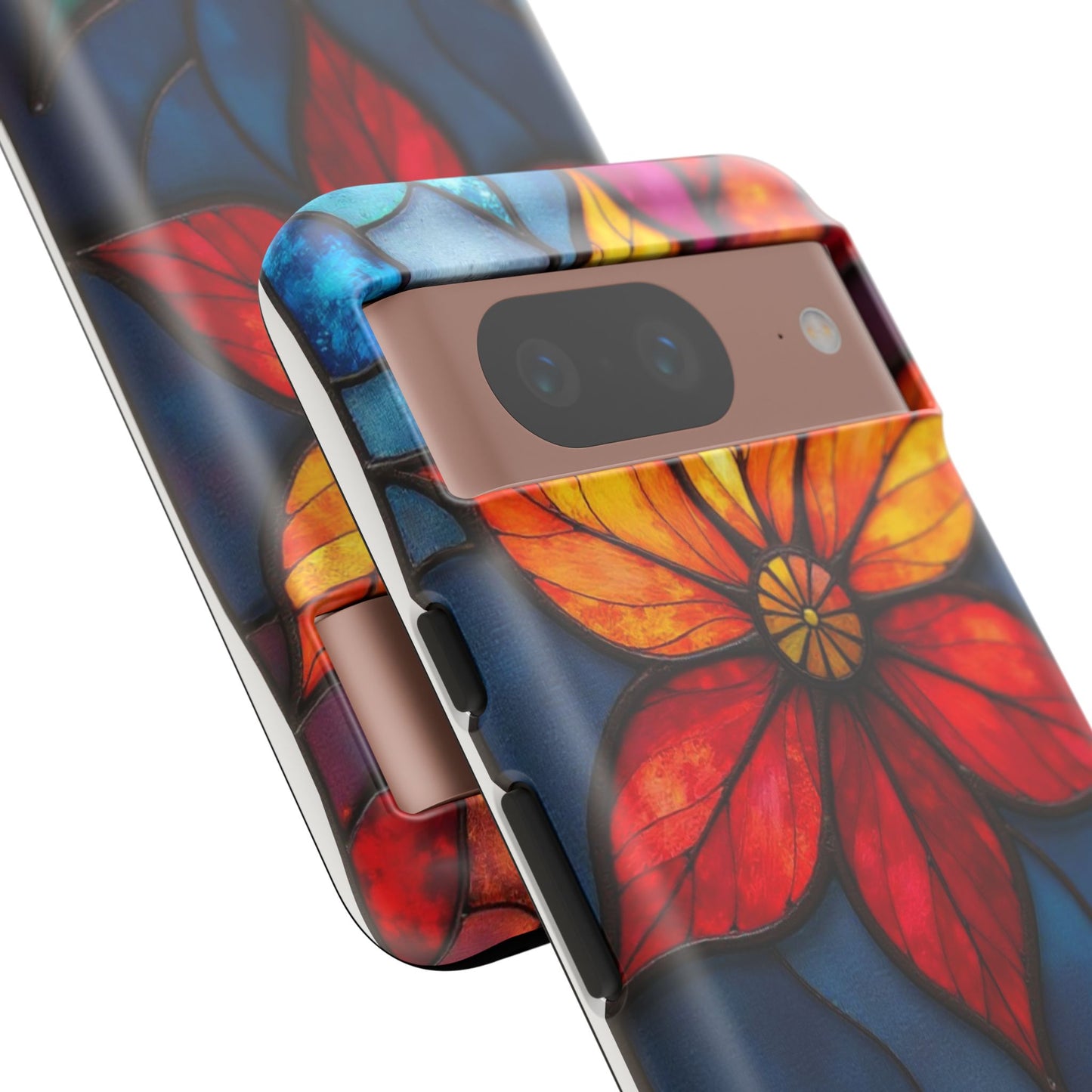 Radiant Blossom: Red and Orange Floral Elegance