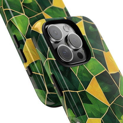 Intricate Turtle Shell Mosaic Phone Case for iPhone, Samsung & Google Pixel