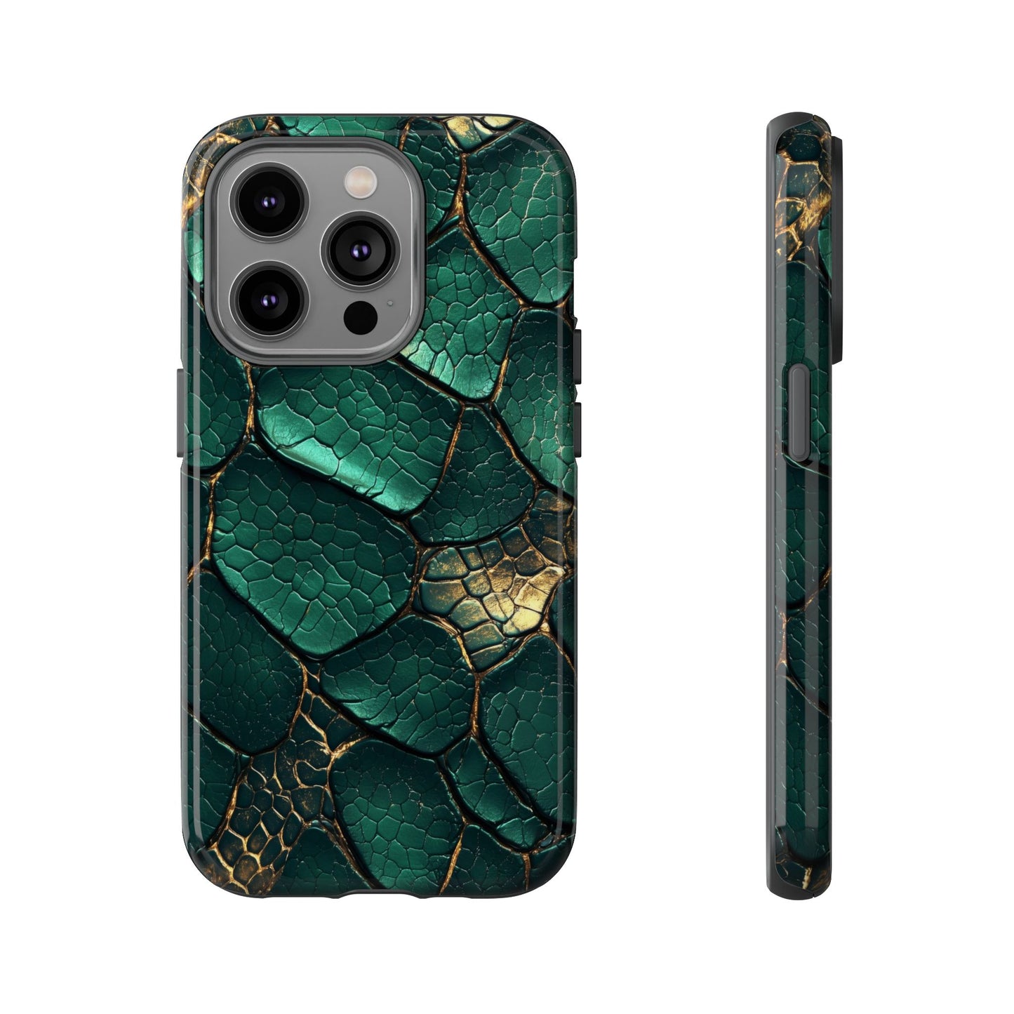 Emerald Serpent Snakeskin Phone Case for iPhone, Samsung & Google Pixel