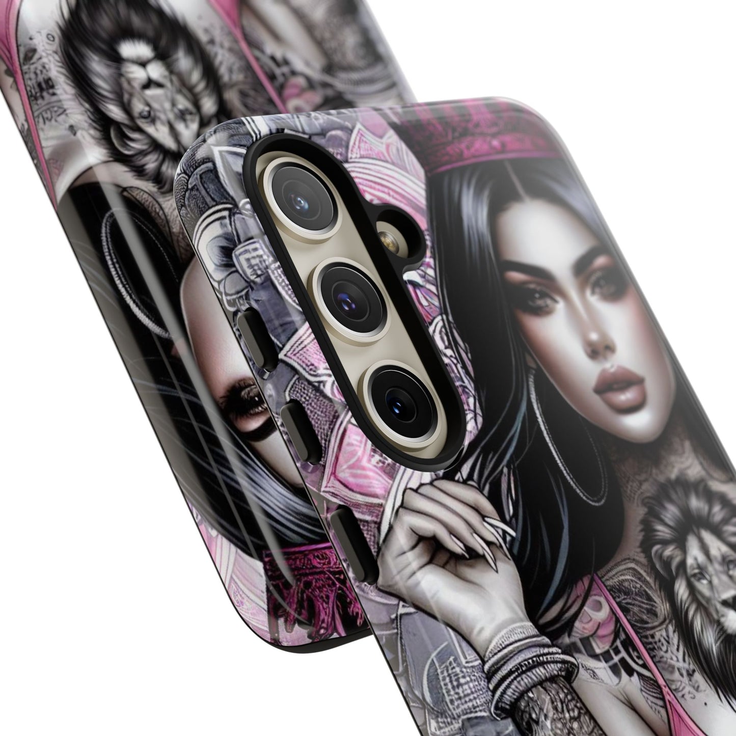 Queen of the Jungle – Regal Tattooed Goddess Mobile Cover