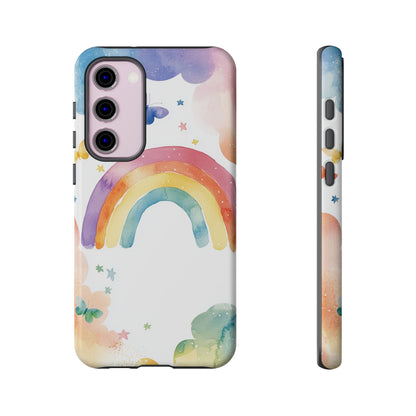 Rainbow Whimsy Watercolor Phone Case for iPhone, google Pixel & Samsung