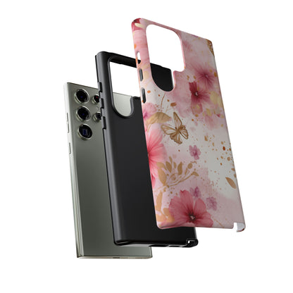 Blush Elegance Floral Mobile Case