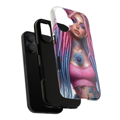 Boho Dream – Vibrant Dreadlocks & Floral Ink Mobile Cover