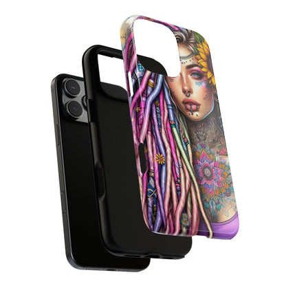 Boho Mandala Goddess – Ethereal Tattoo Art Mobile Cover