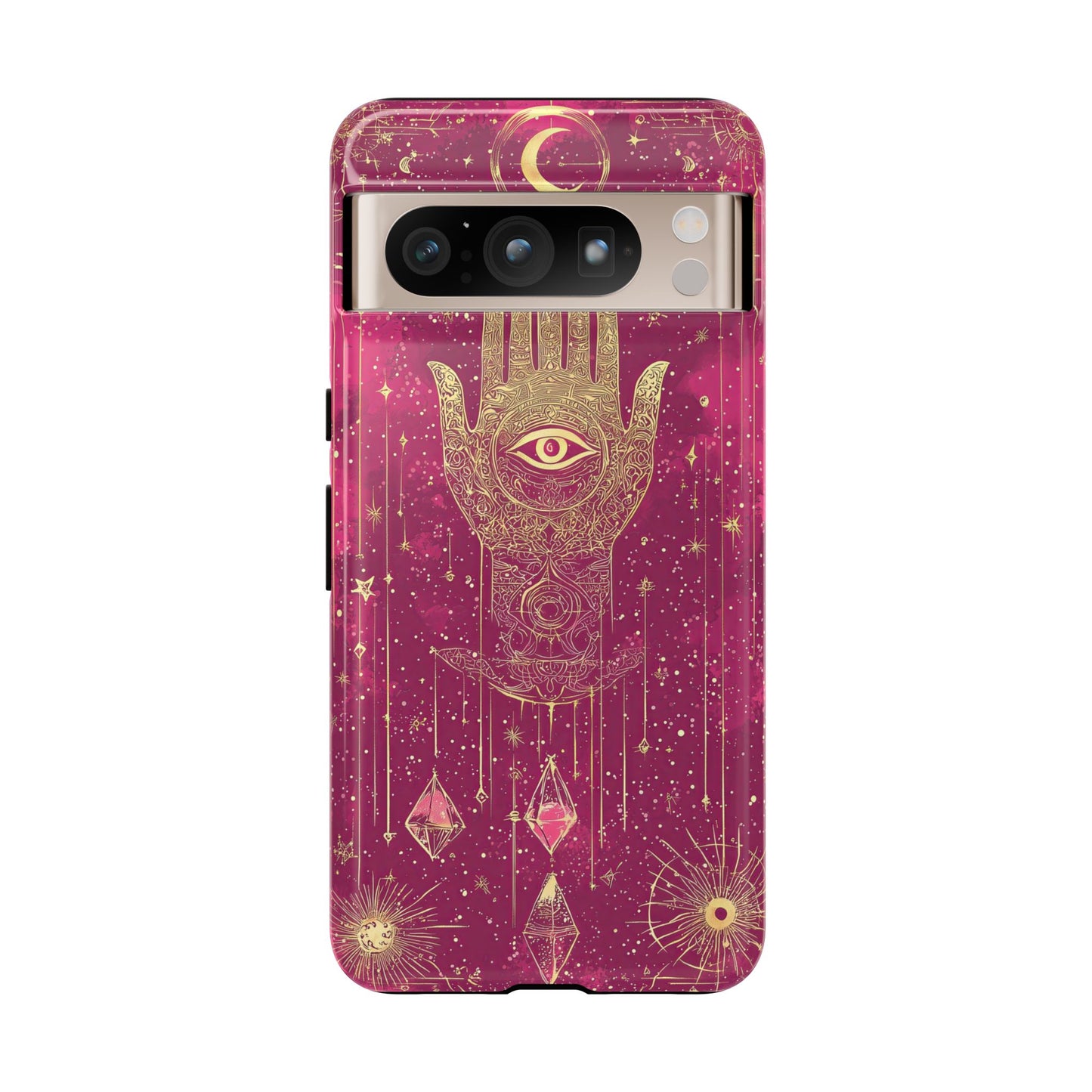 Cosmic Hamsa Boho Phone Case for iPhone, Pixel & Samsung