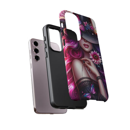 Celestial Charm – Cosmic Cowgirl & Butterfly Magic Mobile Cover