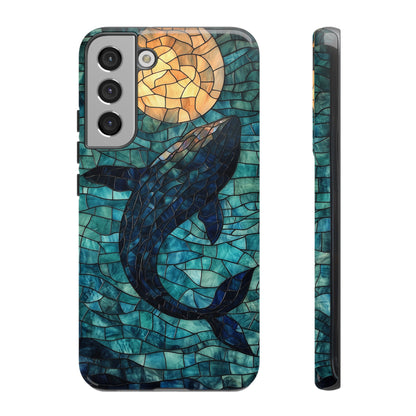 Ocean Dream – Mosaic Glass Whale Phone Case for iPhone, Samsung & Pixel