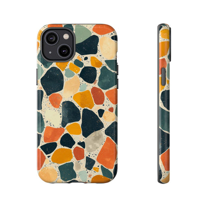 Terracotta & Teal Terrazzo Phone Case for iPhone, google Pixel & Samsung