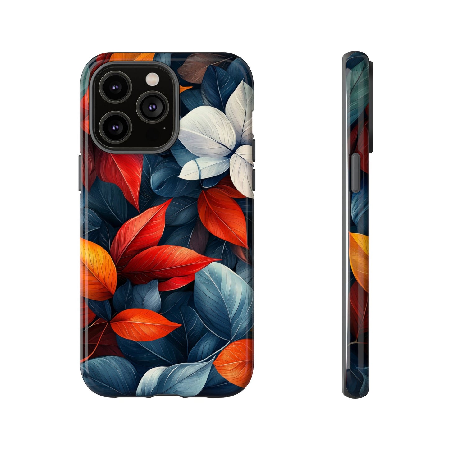 Autumn Midnight Leaves | Luxe Floral Phone Case for iPhone, Pixel & Samsung