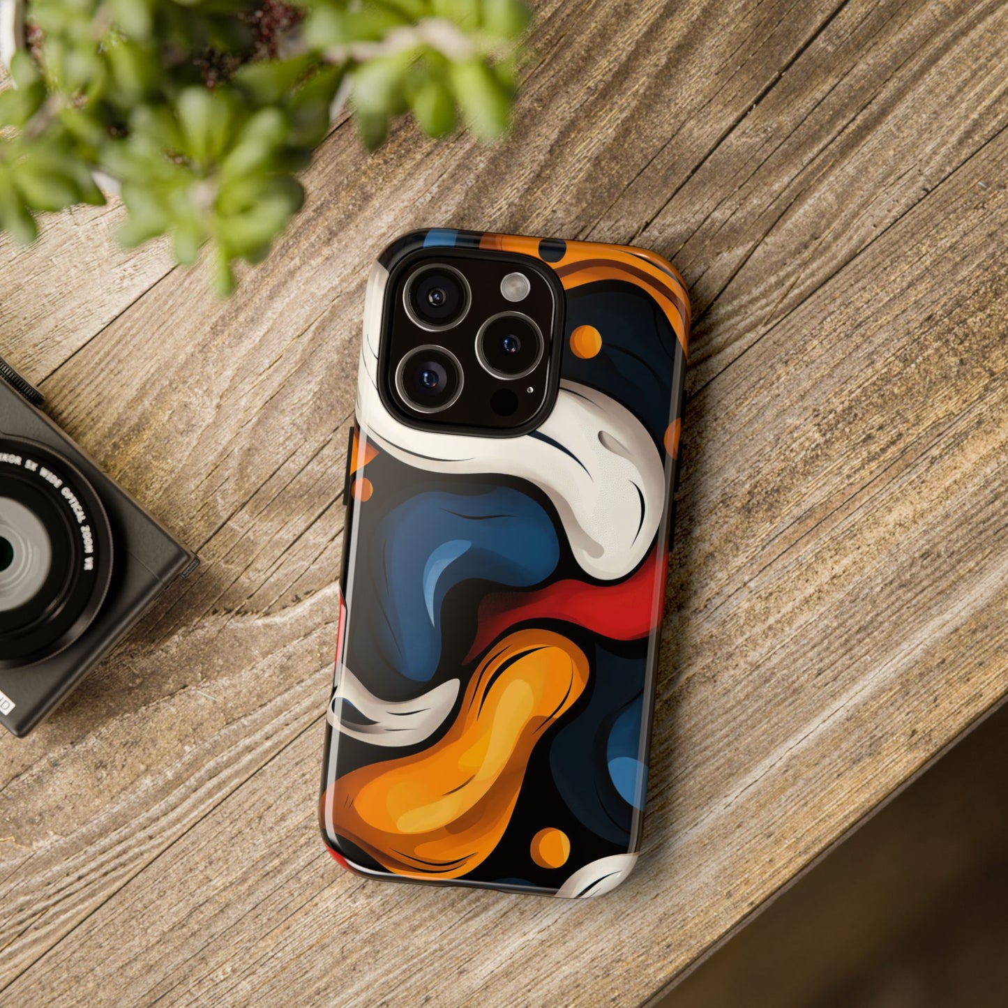 Liquid Pop Abstract Case – Bold Swirl Design for iPhone, Google Pixel & Samsung