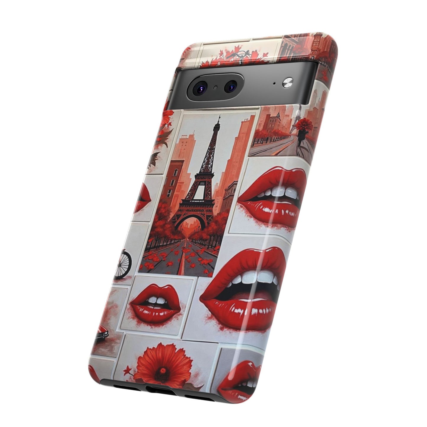 Red Lips & Eiffel Tower Phone Case