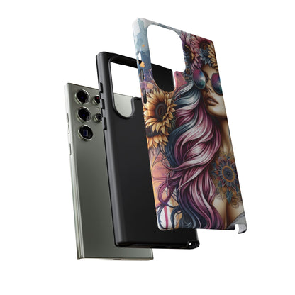 Bohemian Sunflower Queen – Retro Floral Fantasy Mobile Cover