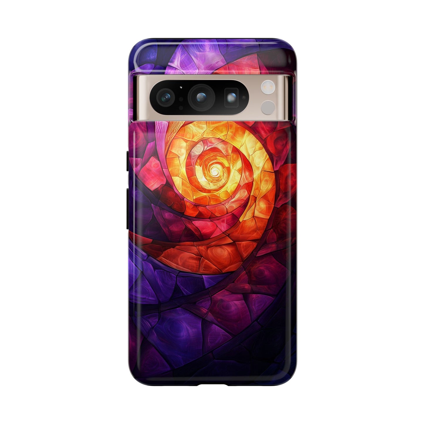 Retro Spiral Psychedelic Phone Case for iPhone, Samsung & Pixel