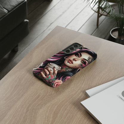 Gothic Rose Coffee Queen Mobile Case