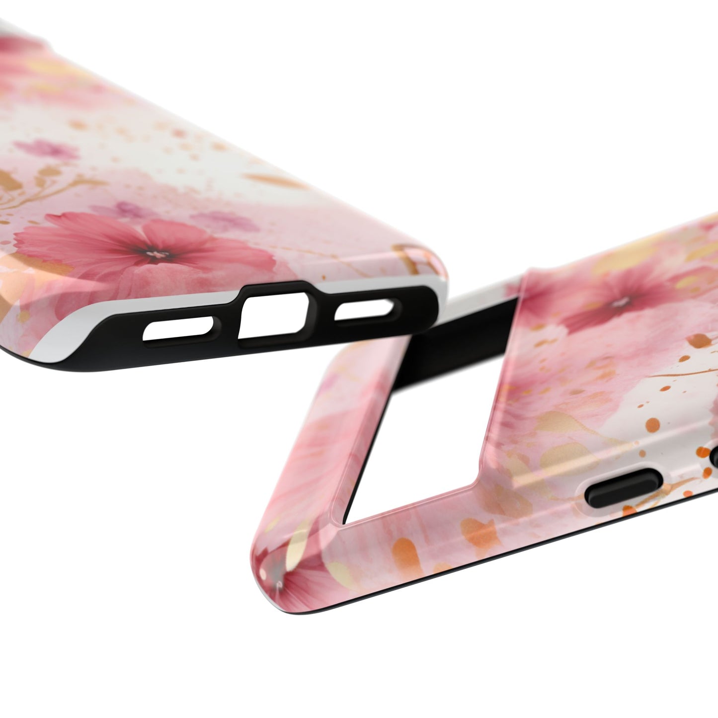Blush Elegance Floral Mobile Case