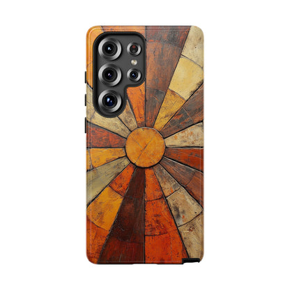 Terracotta Sunburst Boho Phone Case for iPhone, Pixel & Samsung