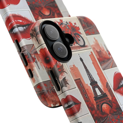 Red Lips & Eiffel Tower Phone Case