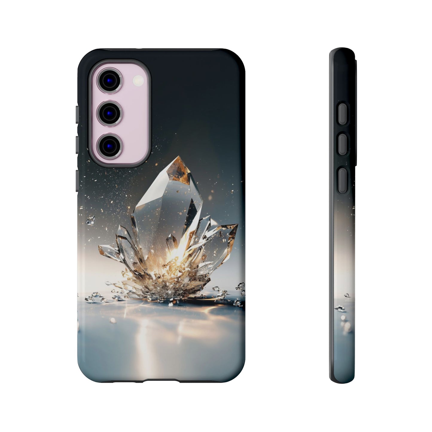 Shattered Crystal Matching Couple Phone Case – Bold & Dazzling for iPhone, Samsung & Google Pixel