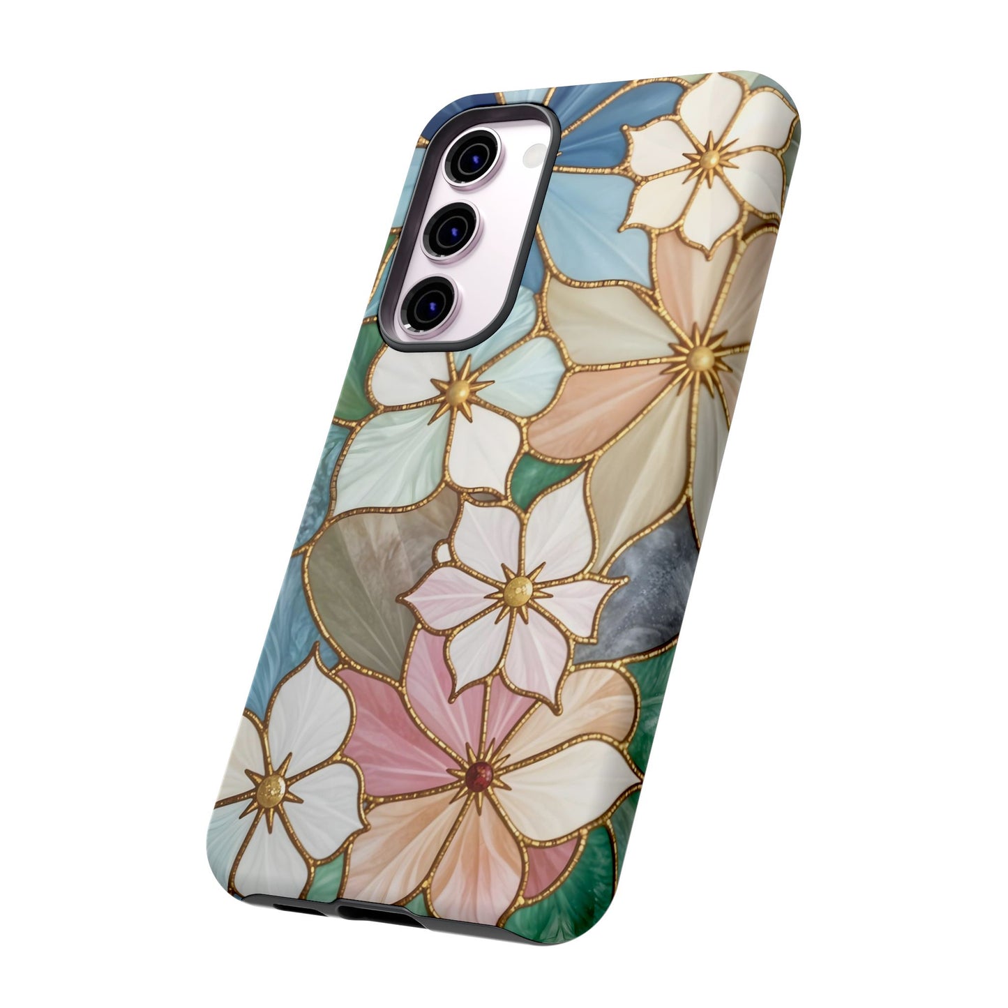 Floral Symphony: Stained Glass Elegance